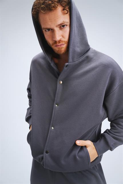 Erkek Timeless Bang Oversize Antrasit Sweatshirt
