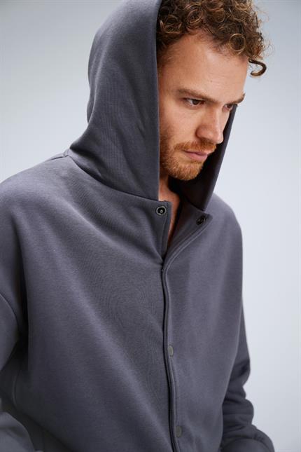 Erkek Timeless Bang Oversize Antrasit Sweatshirt