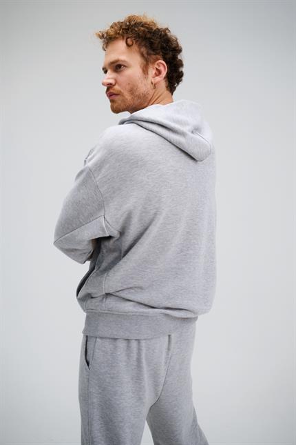 Erkek Timeless Bang Oversize Gri Sweatshirt