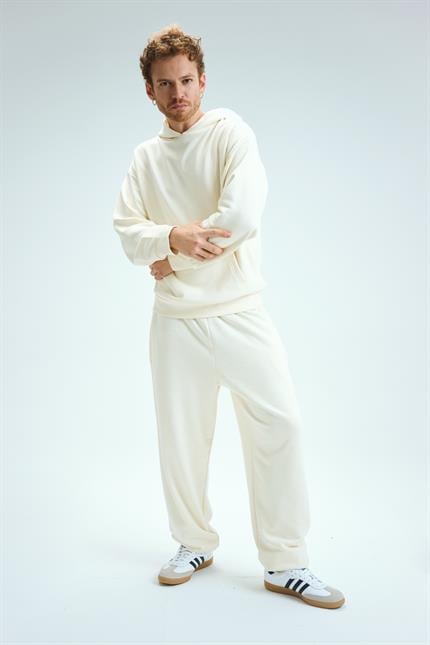 Erkek Timeless Jogger Krem Eşofman Altı