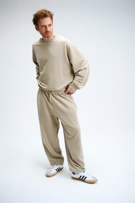 Erkek Timeless Oversize Vizon Sweatshirt