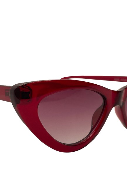 gothamVibes Kırmızı Cat Eye Güneş Gözlüğü - 002