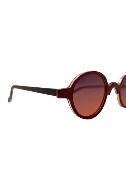 gothamVibes Kırmızı Yuvarlak Güneş Gözlüğü - 003