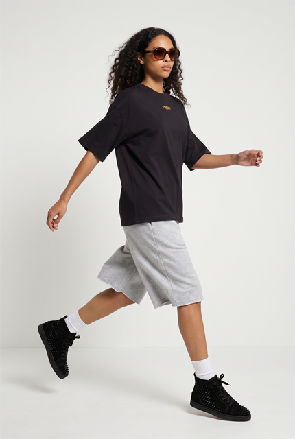 Kadın Amalfi Oversize Siyah T-Shirt