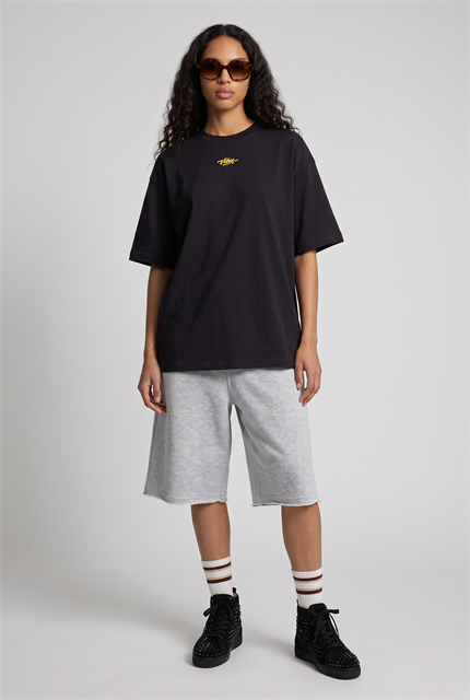 Kadın Amalfi Oversize Siyah T-Shirt