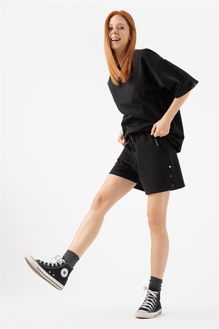 Kadın Base Bang Siyah Şort