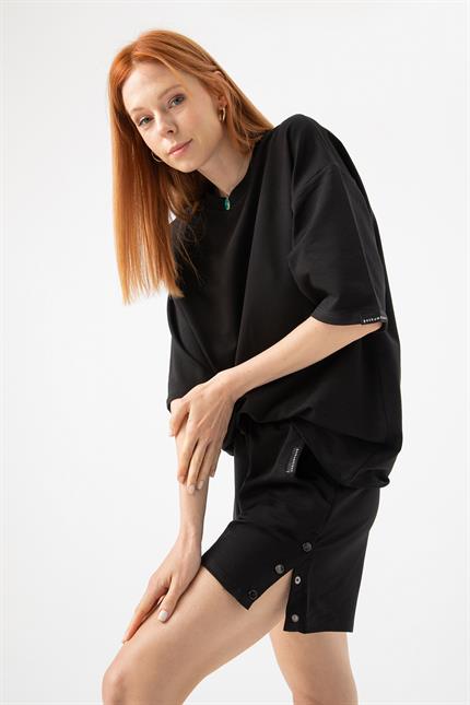 Kadın Base Bang Siyah Şort