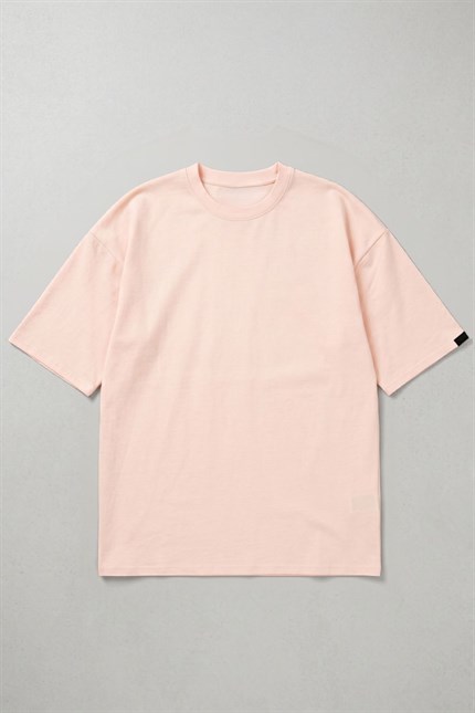 Kadın Base Oversize Mercan T-Shirt