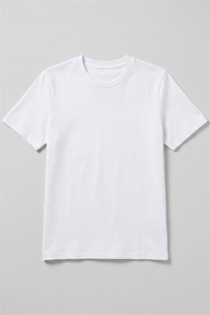 Kadın Basic Beyaz T-Shirt