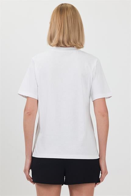 Kadın Basic Beyaz T-Shirt