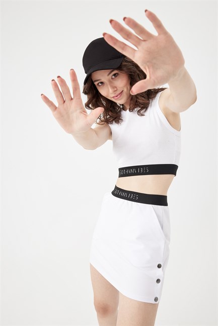 Kadın Bisiklet Yaka Beyaz Büstiyer