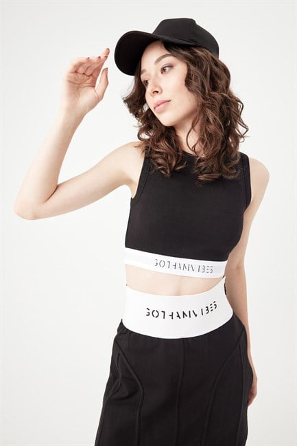 Kadın Bisiklet Yaka Siyah Büstiyer