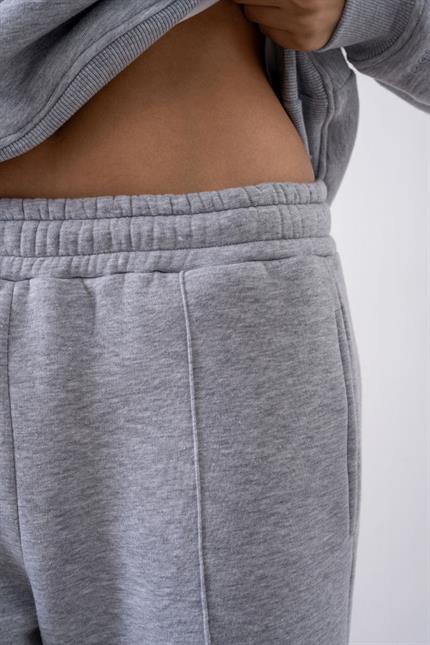Kadın Chill Bol Paça Gri Eşofman Alt