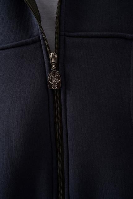 Kadın Chill Oversize Antrasit Fermuarlı Sweatshirt