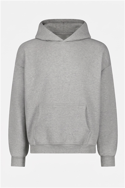 Kadın Chill Oversize Gri Hoodie