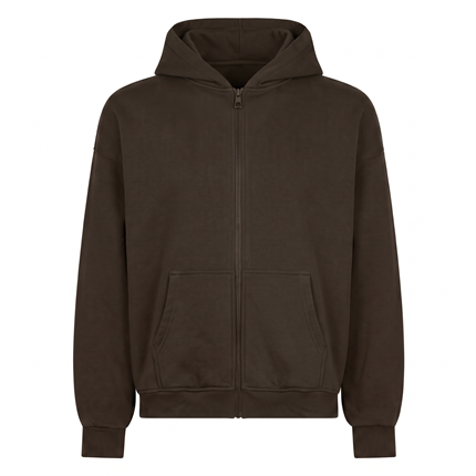 Kadın Chill Oversize Haki Zip Sweatshirt