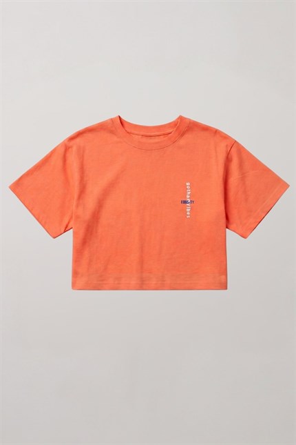 Kadın Equality Şeftali Crop T-Shirt