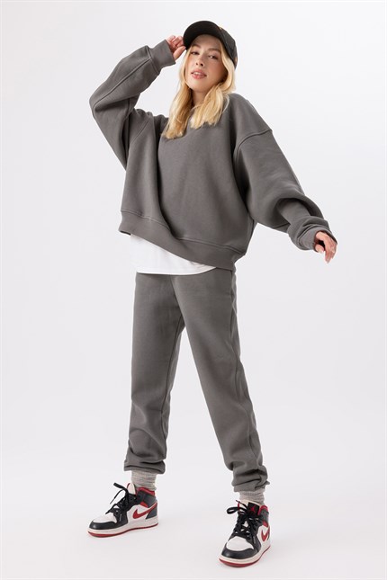 Kadın Jogger Antrasit Eşofman Altı