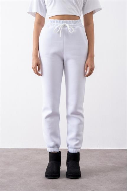 Kadın Jogger Beyaz Eşofman Altı