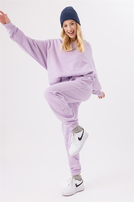 Kadın Jogger Lila Eşofman Altı