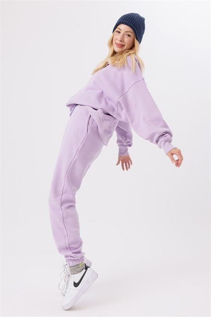 Kadın Jogger Lila Eşofman Altı