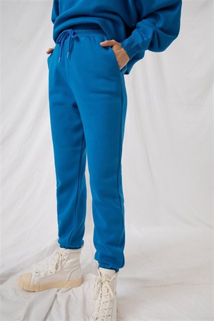 Kadın Jogger Mavi Eşofman Altı