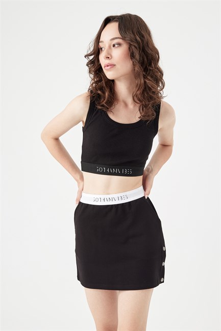 Kadın Kare Yaka Siyah Büstiyer