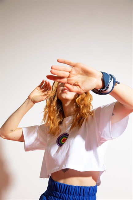 Kadın Kısa EWBO Beyaz T-Shirt