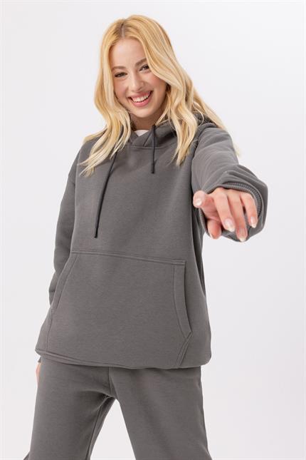 Kadın Stay Oversize Antrasit Sweatshirt