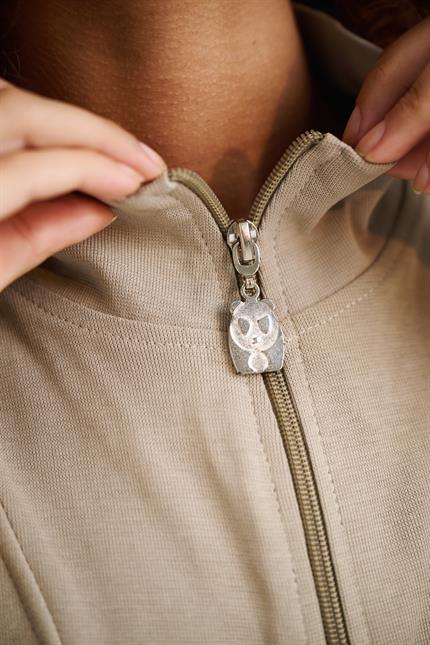 Kadın Timeless Fermuarlı Vizon Sweatshirt