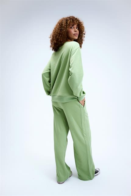 Kadın Timeless Fıstık Yeşili Bol Paça Eşofman Altı