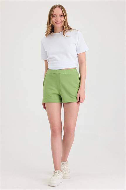 Kadın Timeless Fıstık Yeşili Şort