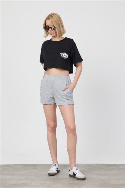 Kadın Timeless Gri Şort