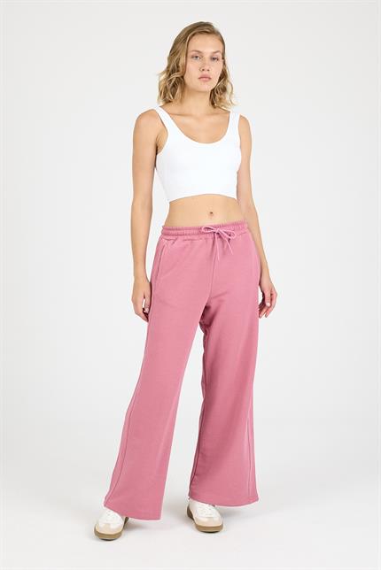 Kadın Timeless Gül Kurusu Bol Paça Eşofman Altı