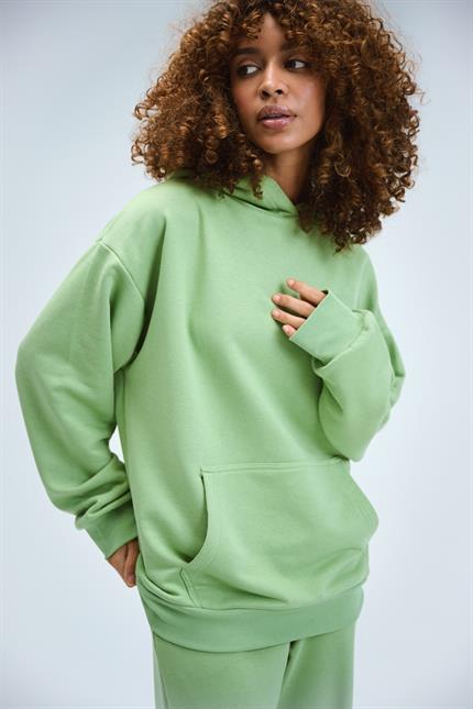 Kadın Timeless Oversize Fıstık Yeşili Hoodie Sweatshirt