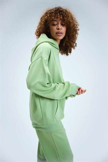 Kadın Timeless Oversize Fıstık Yeşili Hoodie Sweatshirt