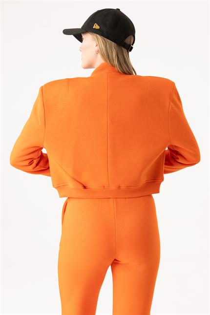 Kadın Vatkalı Alev Turuncu Ceket