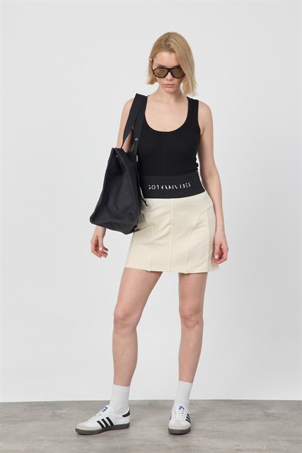 Kadın Viber Krem Etek