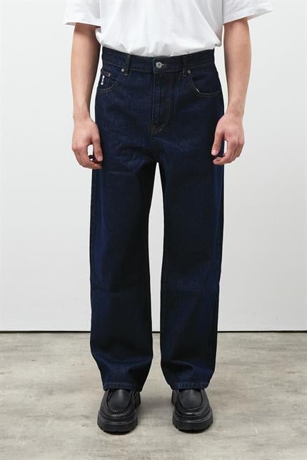 Erkek Loose Fit Mavi Kot Pantolon