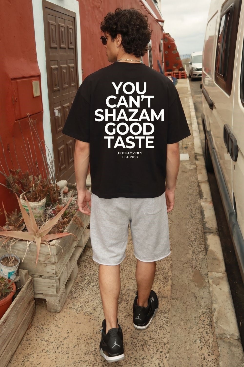 Boxy Shazam Siyah Premium T-Shirt
