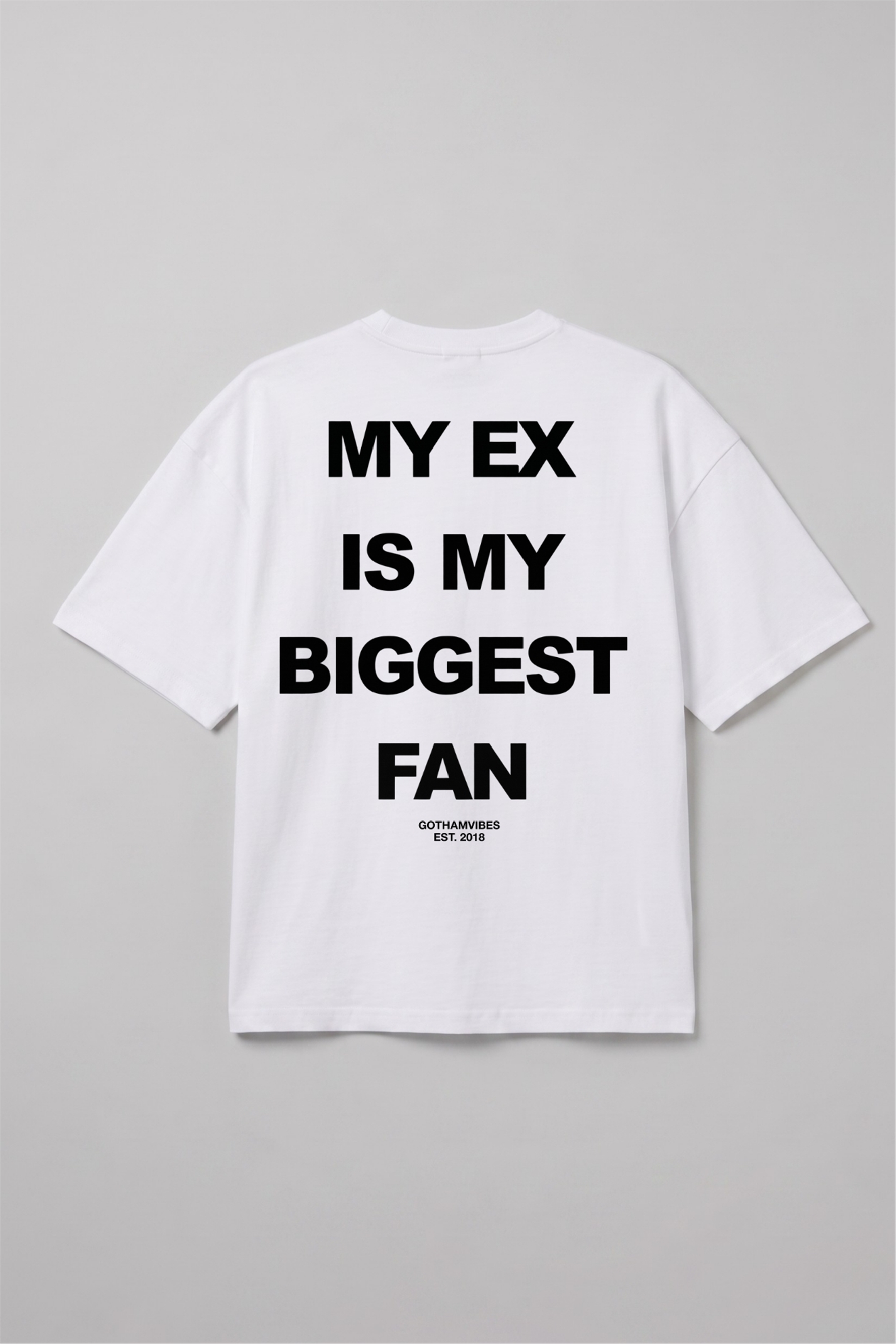 Erkek Boxy Ex Beyaz Premium T-Shirt