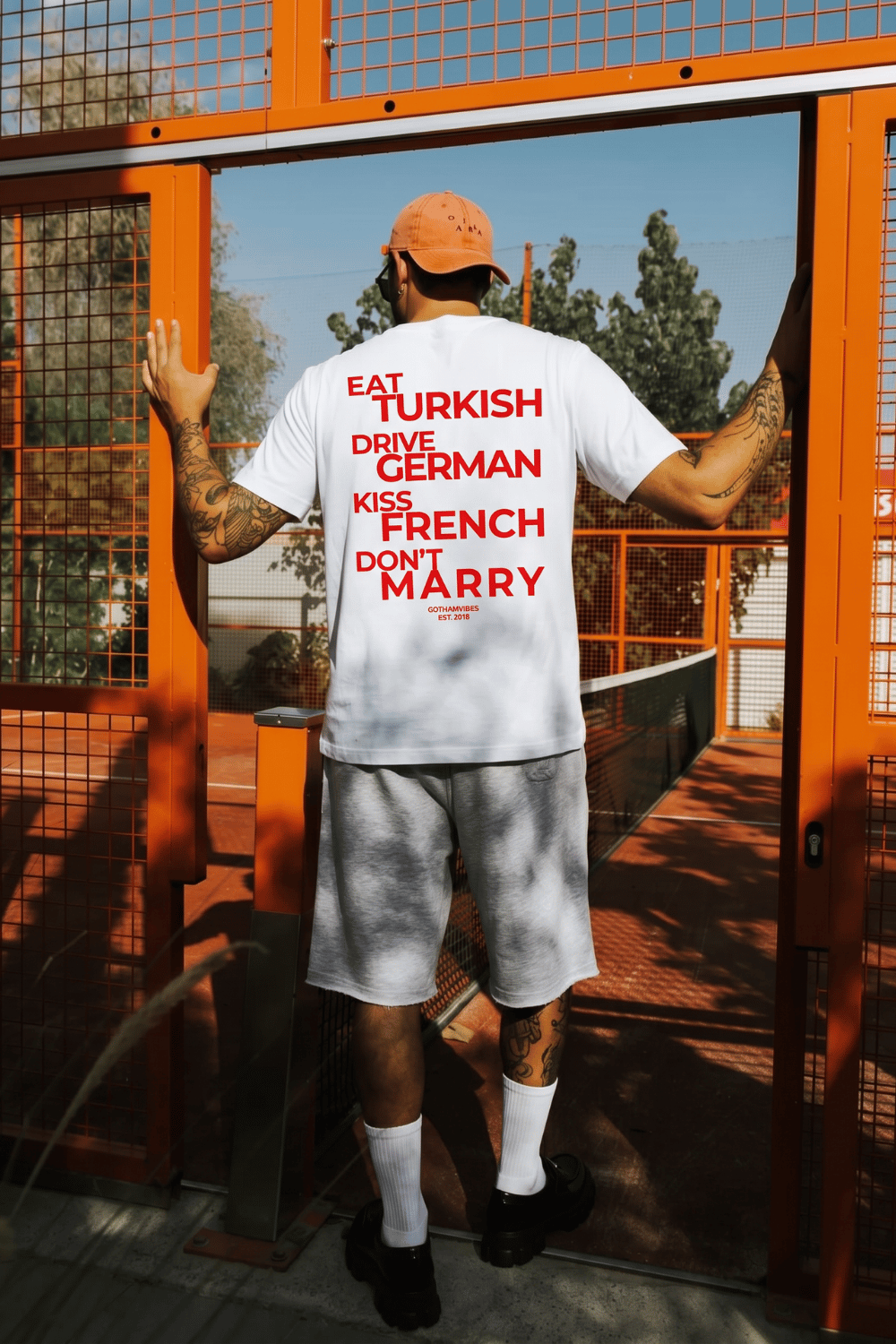 Erkek Boxy Marry Beyaz Premium T-Shirt