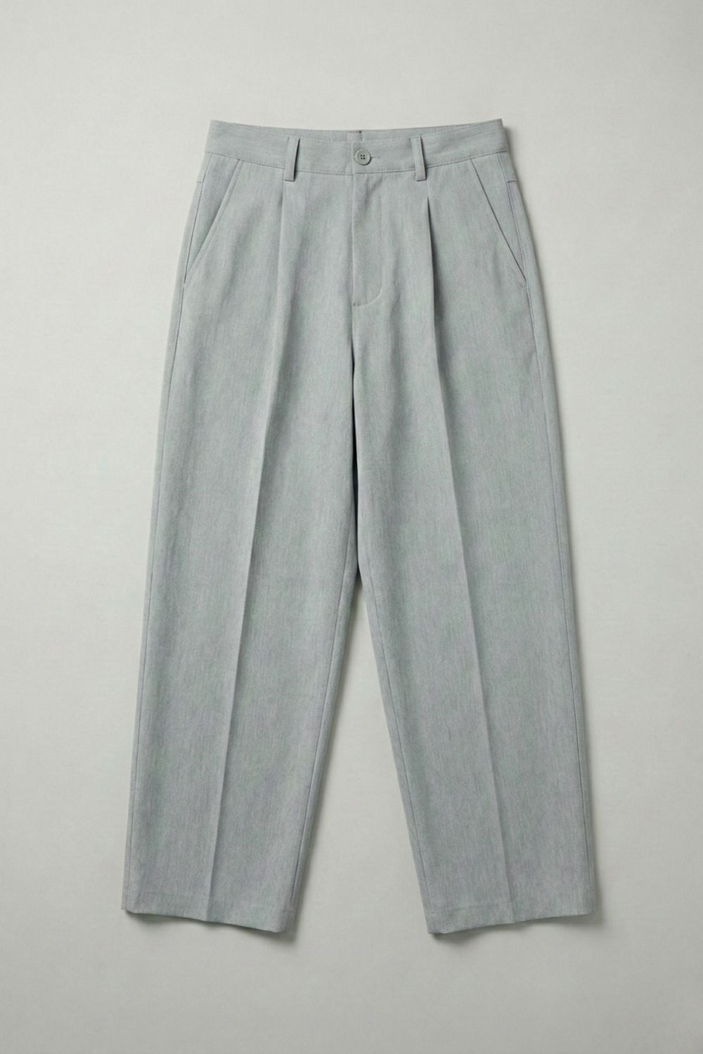 Erkek Chill Premium Pileli Gri Kumaş Pantolon