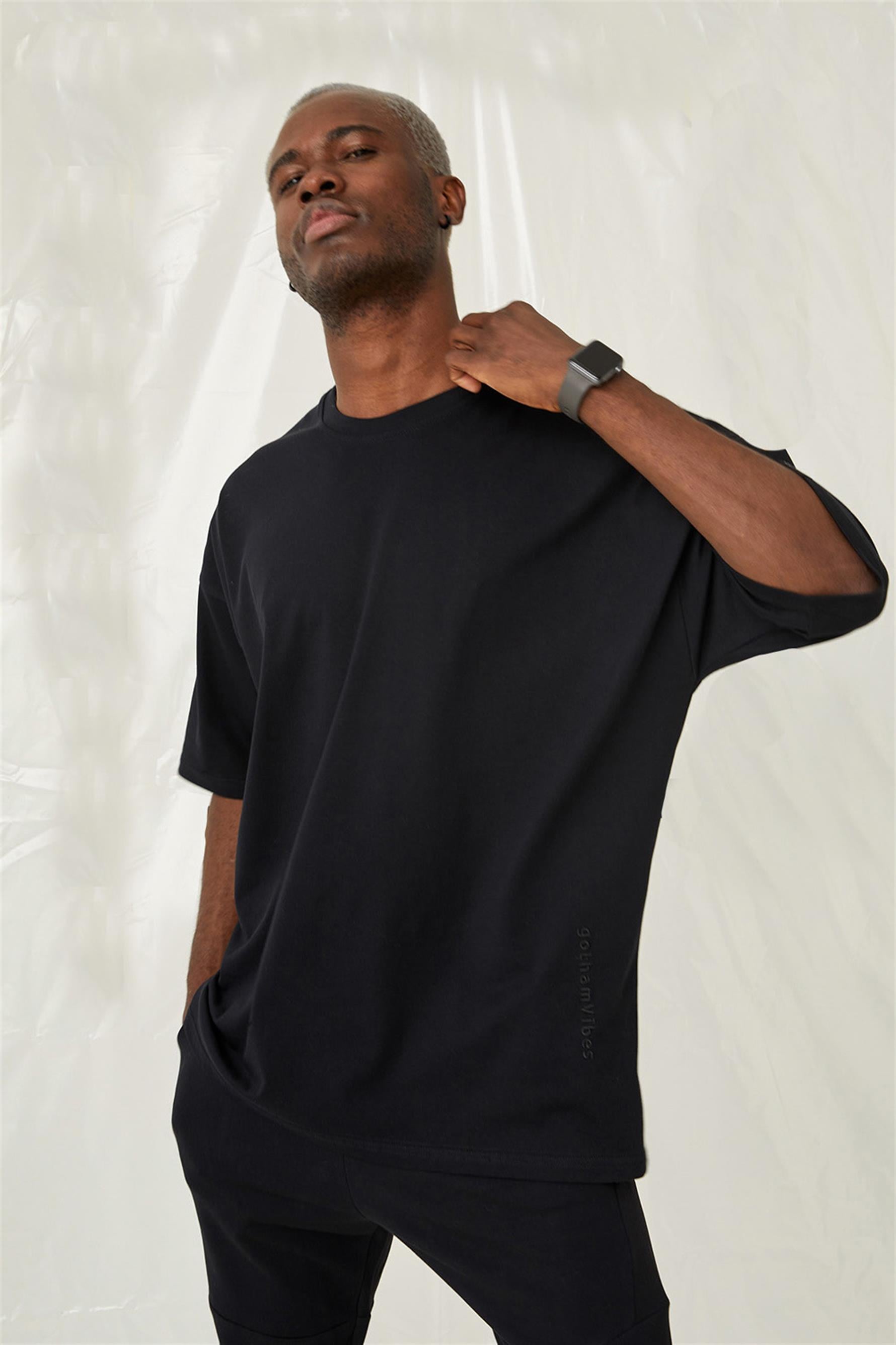 Erkek Equality King Oversize Siyah T-Shirt