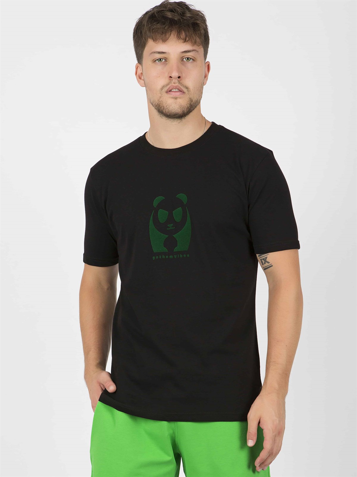 Erkek gothamVibes Siyah T-Shirt