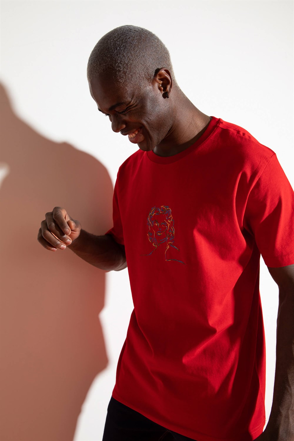 Erkek M.M. Kırmızı T-Shirt