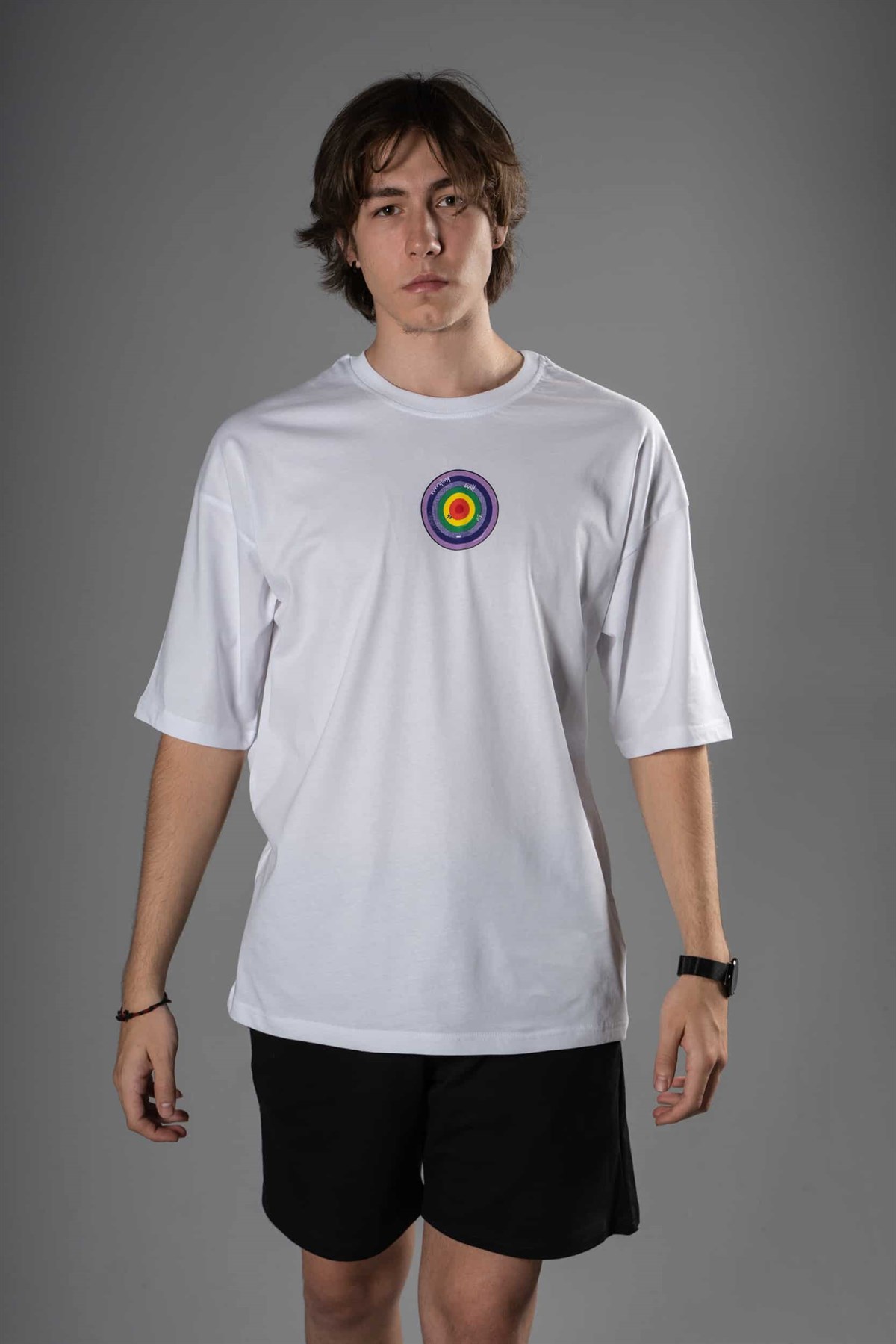 Erkek Oversize EWBO Beyaz T-Shirt