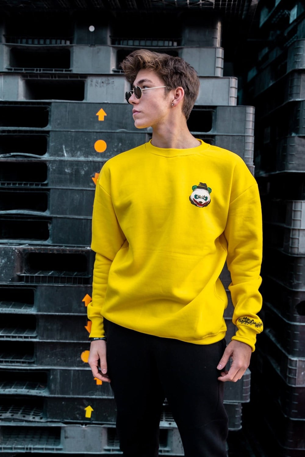 Joker Panda Erkek Sweatshirt