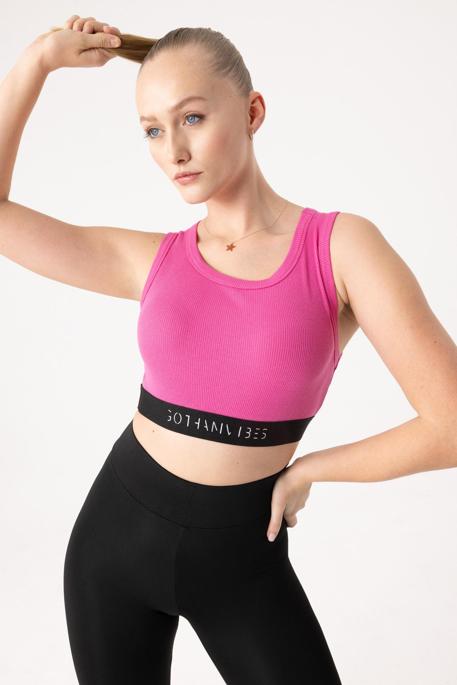 Kadın Bisiklet Yaka Fuşya Büstiyer