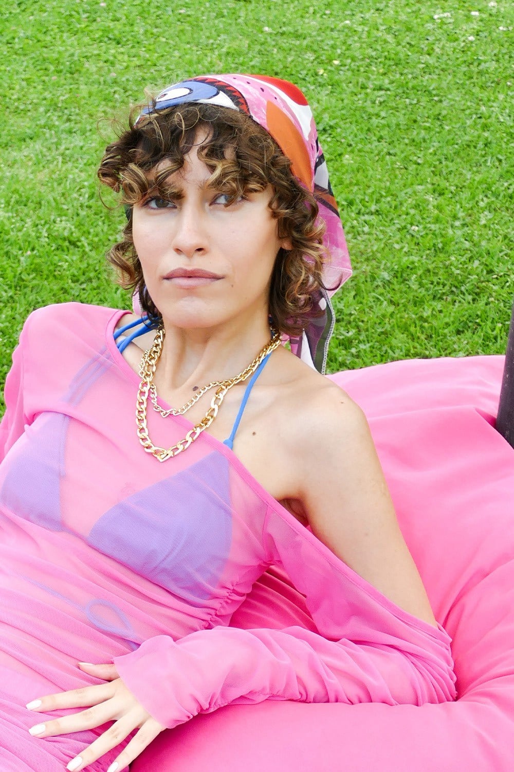 Kadın Desenli Bandana 006